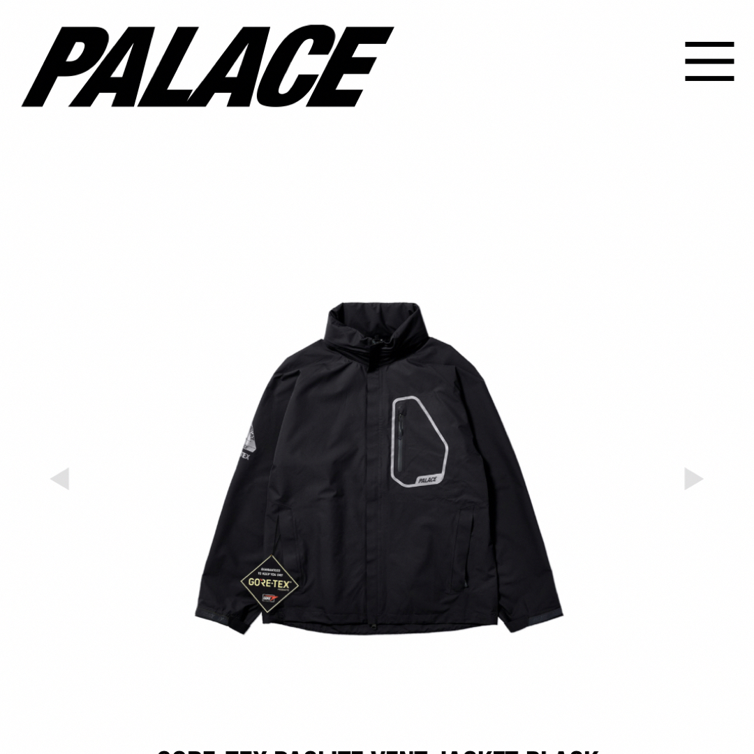 PALACE GORETEX PACLITE VENT JACKET