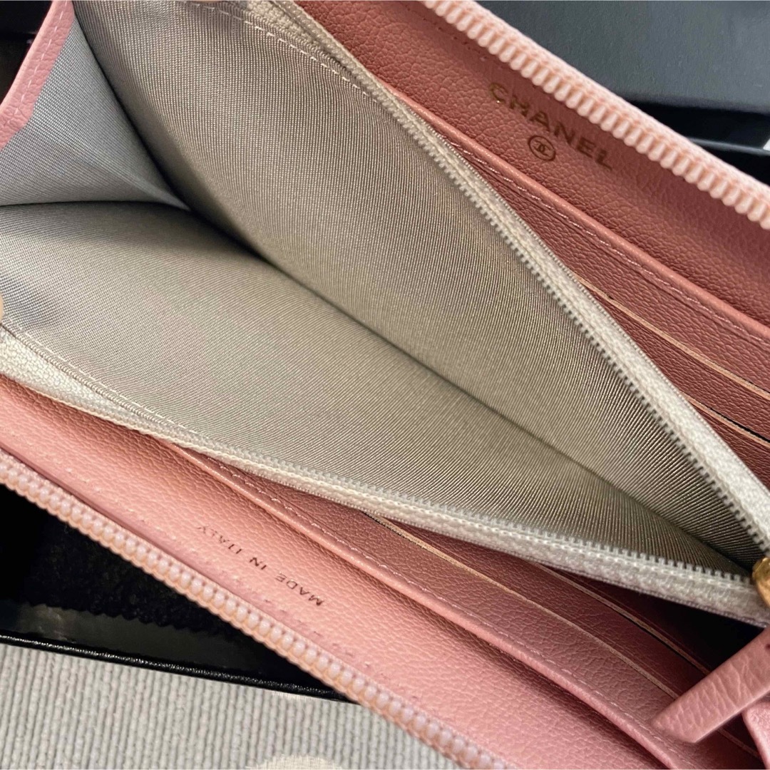 CHANEL - 最終値下げ 《美品》 CHANEL カメリア 長財布 ピンクの通販