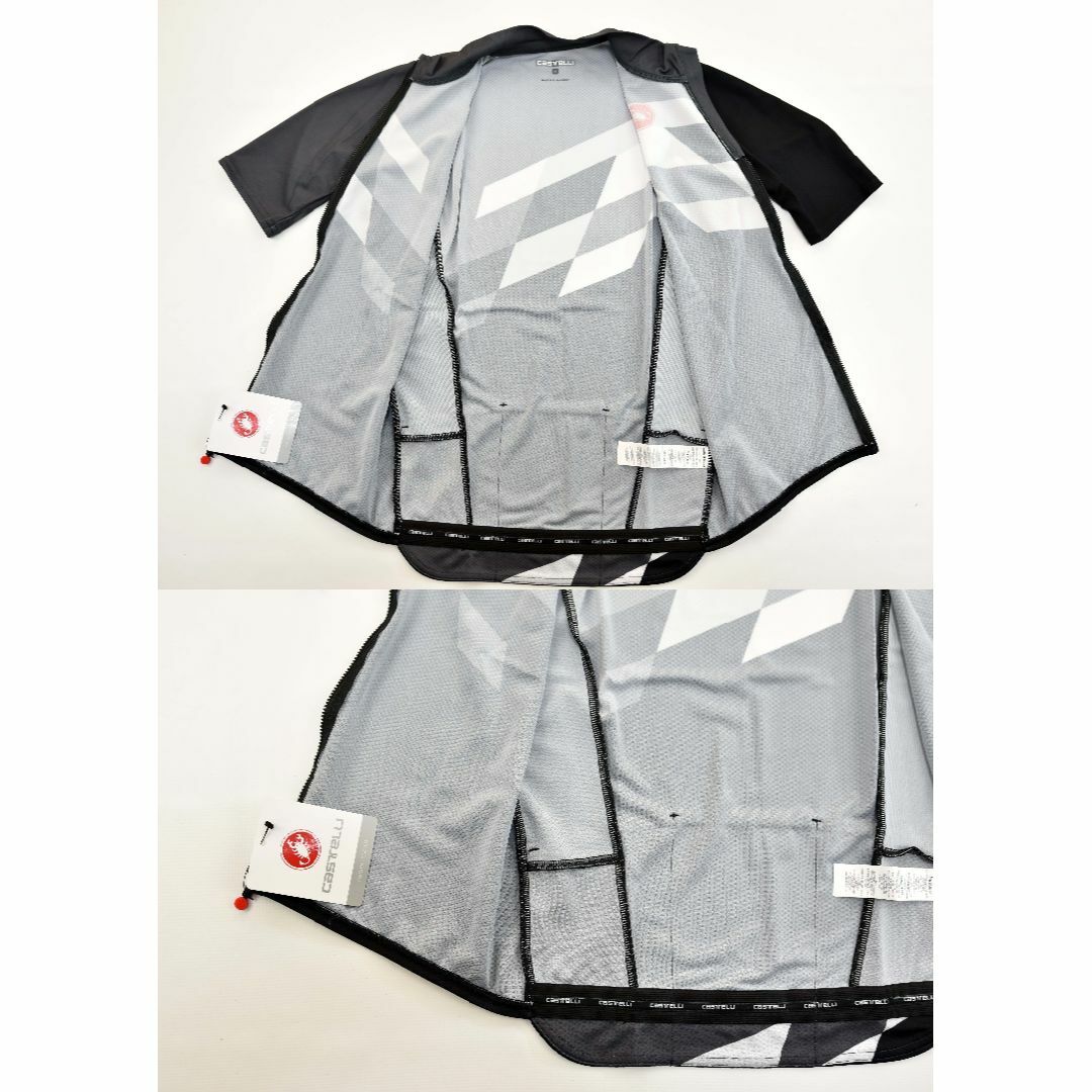 Castelli★カステリ Tabula Rasa ジャージ size:M 黒灰 6