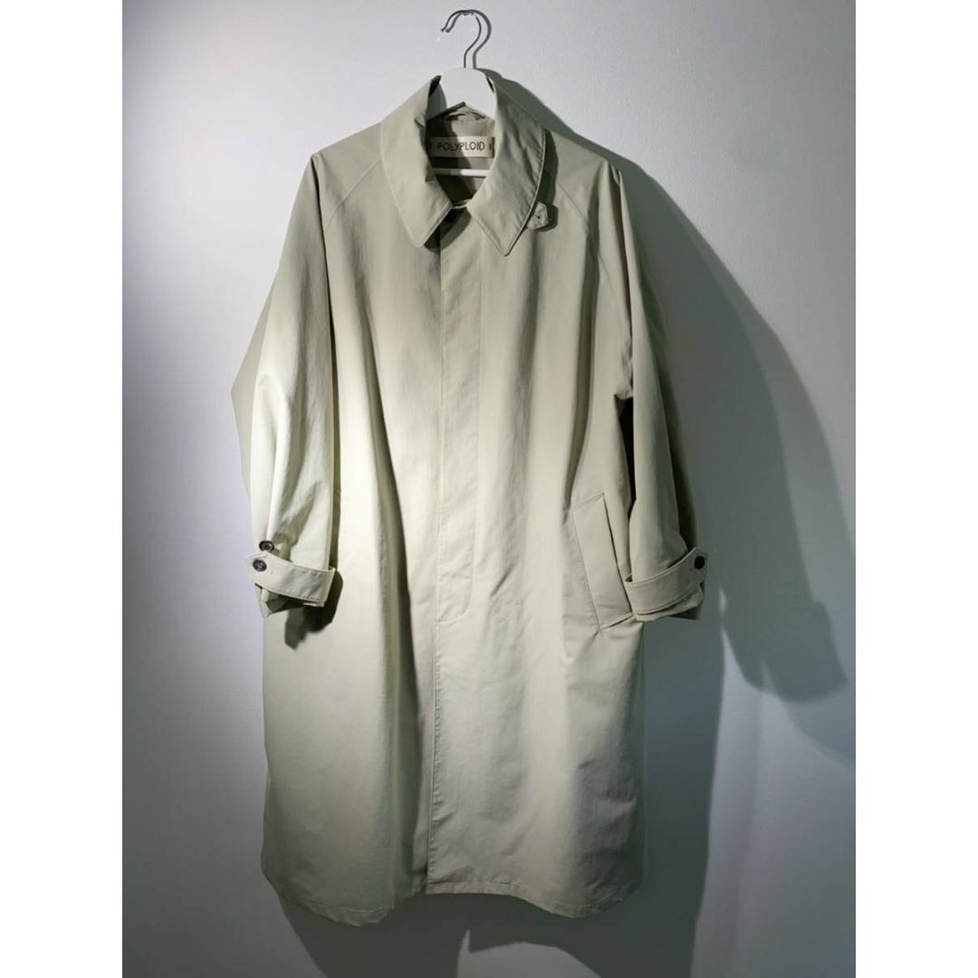 定価12万 POLYPLOID ロング ステンカラー コート 419N△-