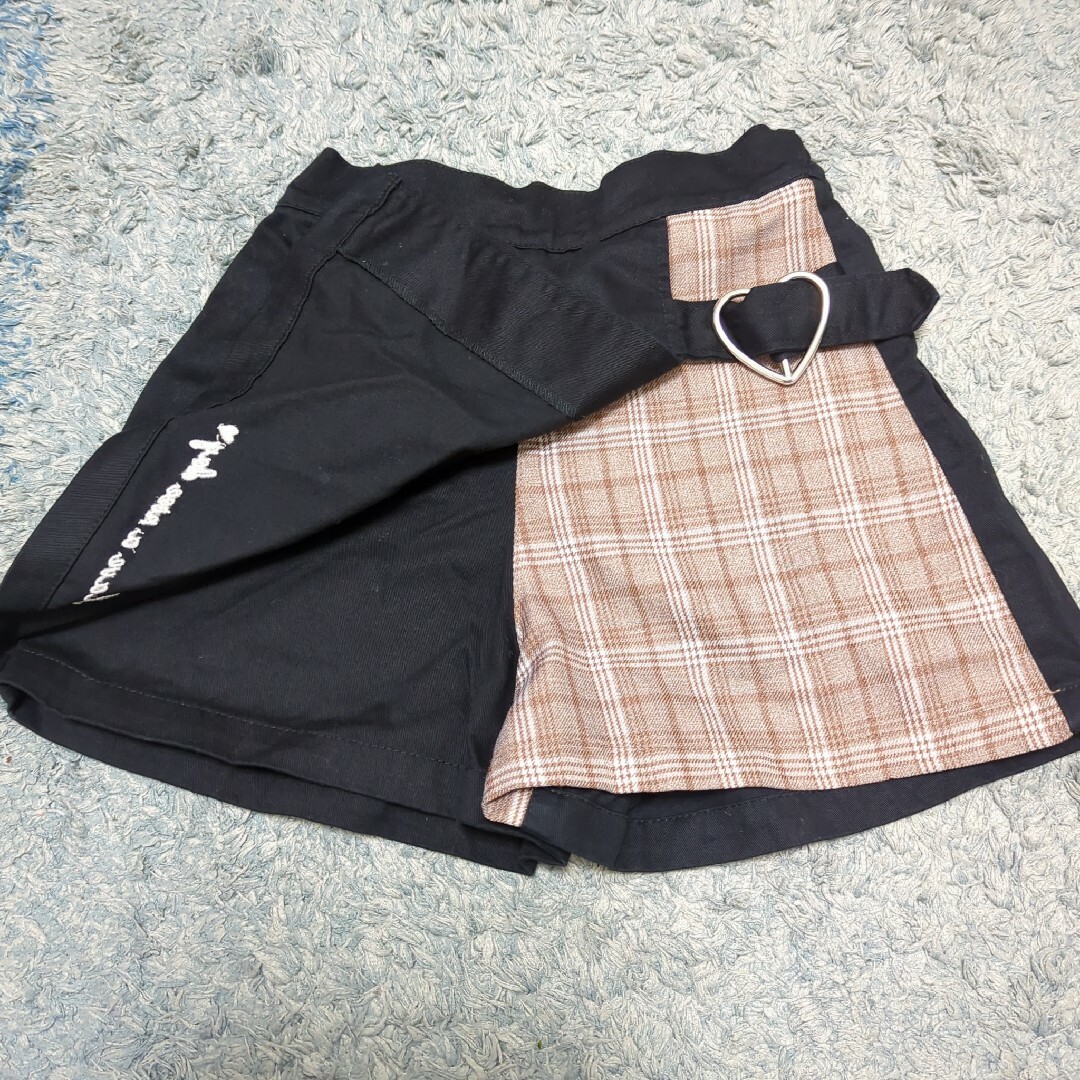 ラップスカート風キュロットパンツ　110cm キッズ/ベビー/マタニティのキッズ服女の子用(90cm~)(パンツ/スパッツ)の商品写真