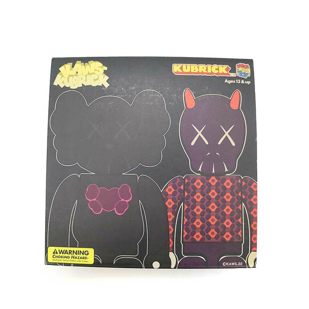 MEDICOM TOY×KAWS メディコムトイ×カウズ KUBRICK Bus Stop Series 1 100% フィギュア バーガンディー ブラック