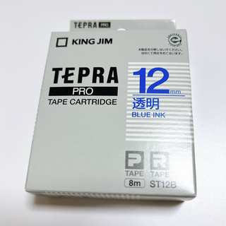 キングジム(キングジム)のキングジム KING JIM テプラ テープカートリッジ 透明12mmブルー(オフィス用品一般)
