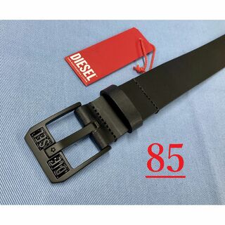 ディーゼル(DIESEL)のディーゼル　ベルト 22A23　サイズ85　ブラック　ロゴ　新品　X08880(ベルト)