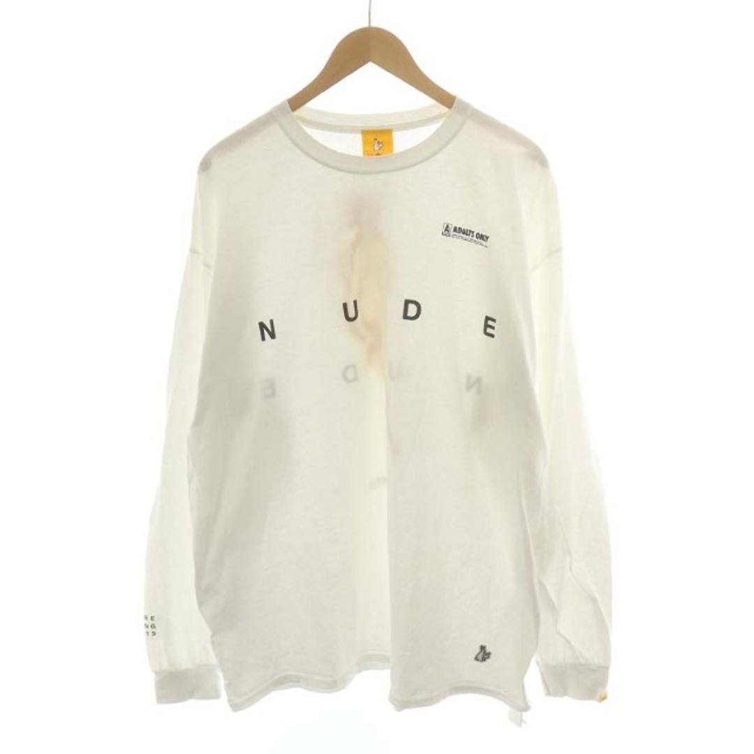 #FR2 NUDE Tシャツ カットソー 長袖 コットン XL 白