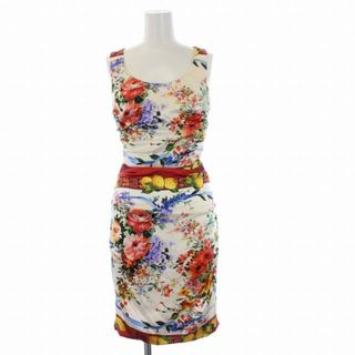 【美品】DOLCE\u0026GABBANA ポロシャツワンピース ボーダー 半袖 36