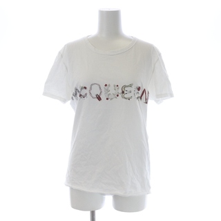 アレキサンダーマックイーン(Alexander McQueen)のアレキサンダーマックイーン Tシャツ クルーネック 半袖 M 白 マルチカラー(Tシャツ(半袖/袖なし))