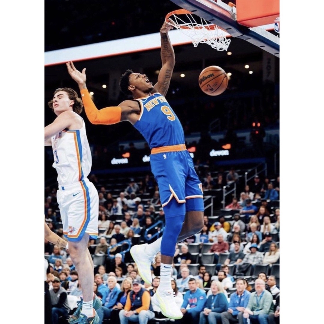 Nike RJ バレット NBA ニューヨーク ニックスのサイン入りジャージ