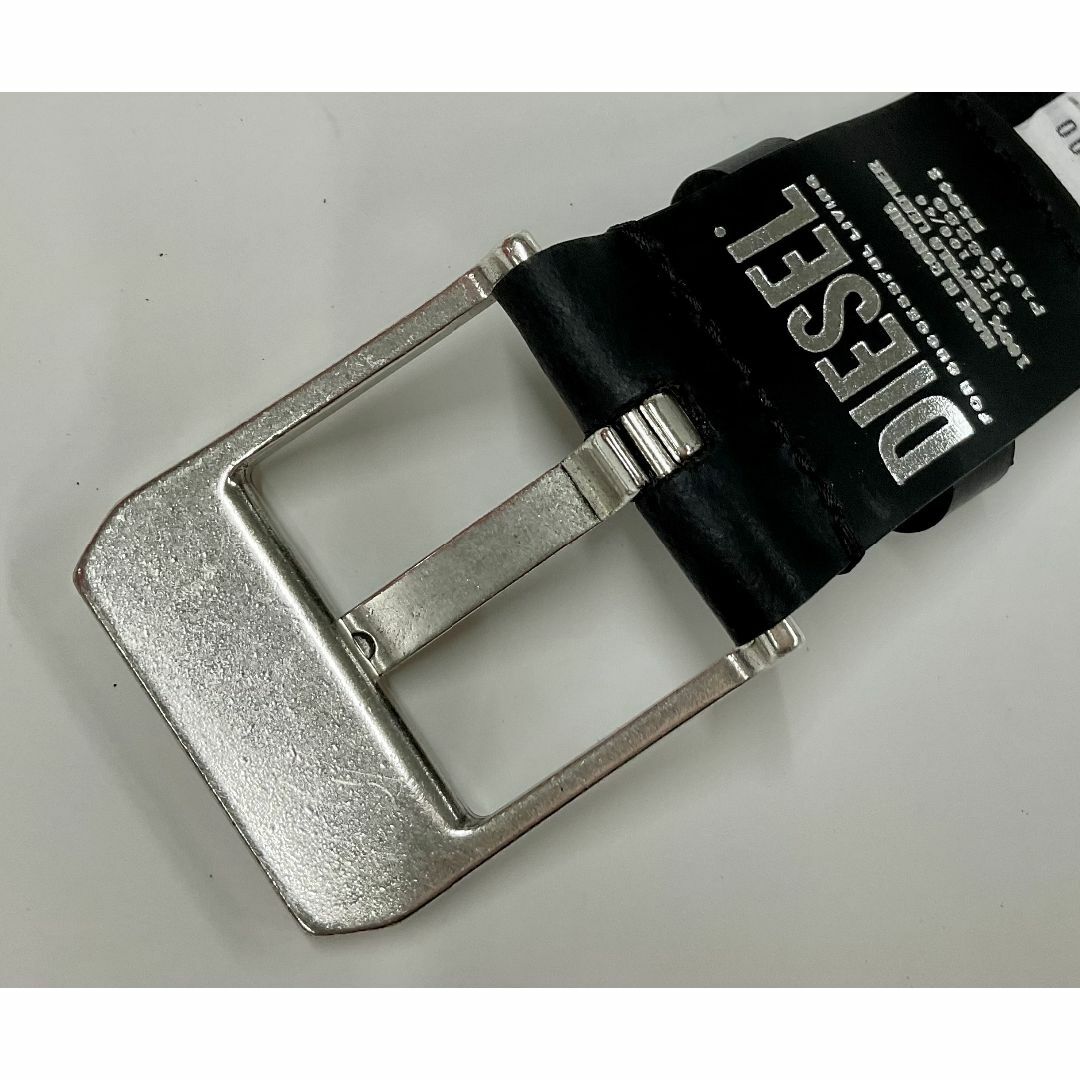 DIESEL(ディーゼル)のディーゼル　ベルト 22B23　サイズ100　ブラック　ロゴ　新品　X08880 メンズのファッション小物(ベルト)の商品写真