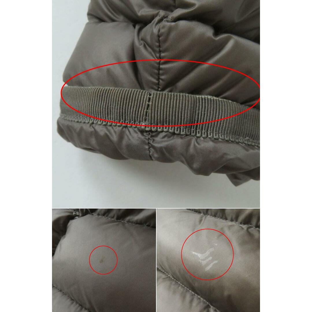 良品◎MONCLER モンクレール HERMINE エルミンヌ レディース ワッペン・フード付き ロングダウンコート グレージュ 00 ガーメント付き