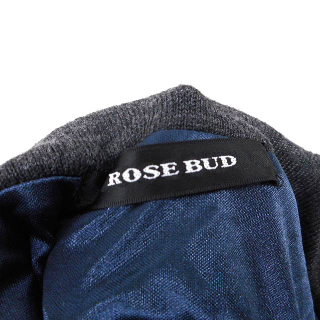 ROSE BUD(ローズバッド)のローズバッド スカート タイト ロング ニット リブ ボーダー ゆったり F  レディースのスカート(ロングスカート)の商品写真