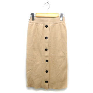 ミーア(MIIA)のミーア MIIA スカート タイト ロング ニット リブ ゆったり 飾りボタン (ロングスカート)
