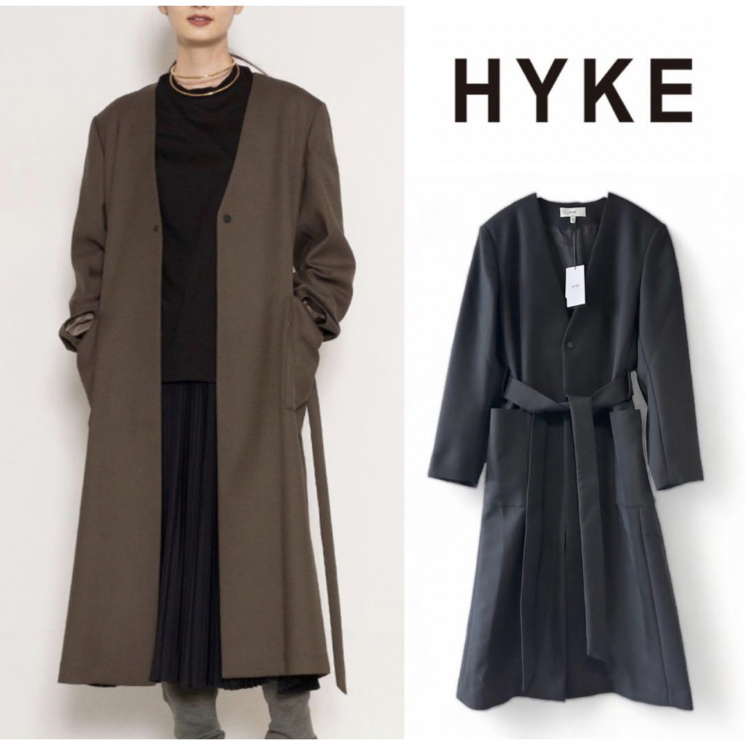 一つ買って一つ進呈 【新品】HYKE 定価74800円 ダブルフェイス コート