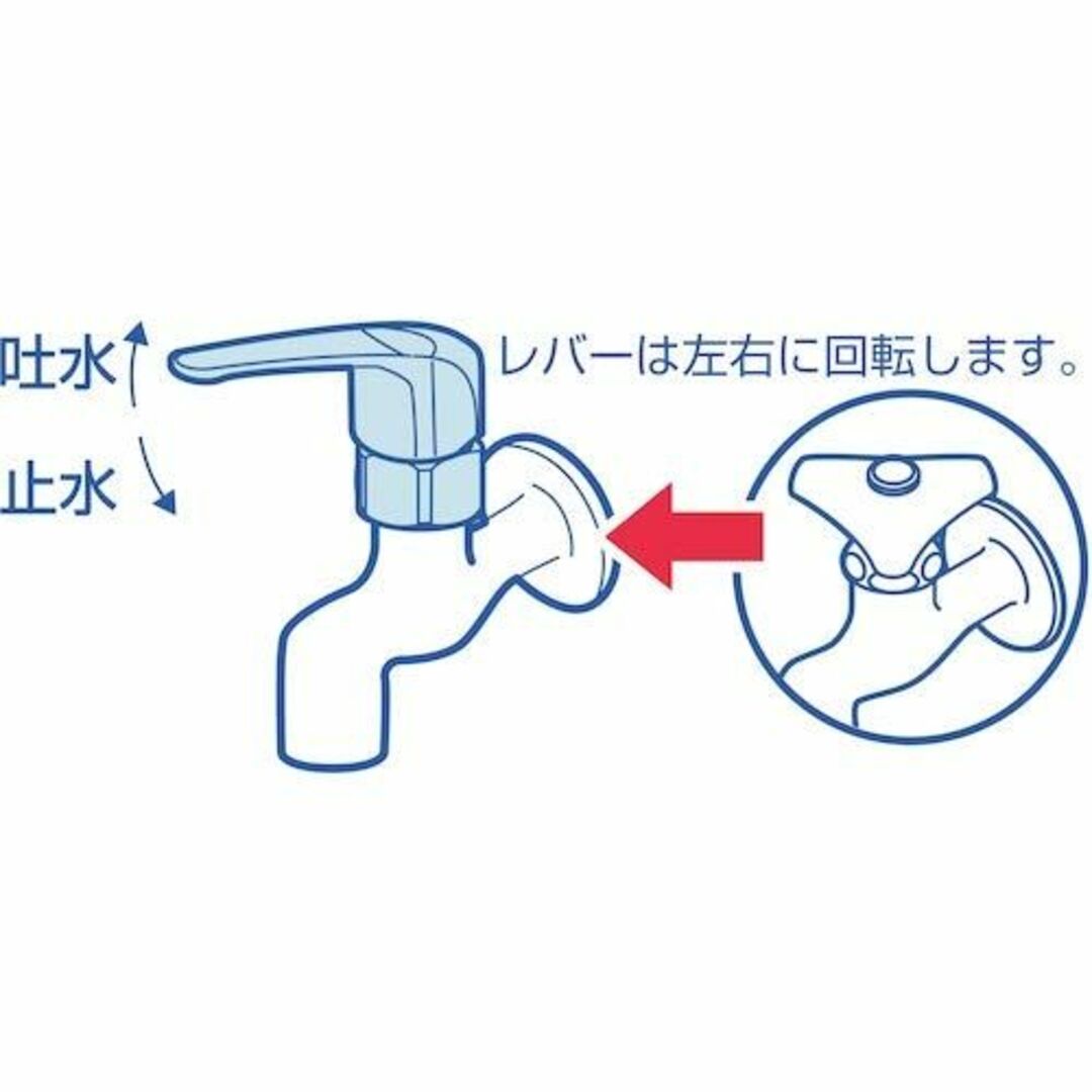 【色:メッキ】SANEI シングルレバー単水栓上部 ワンタッチで吐水・止水 感染