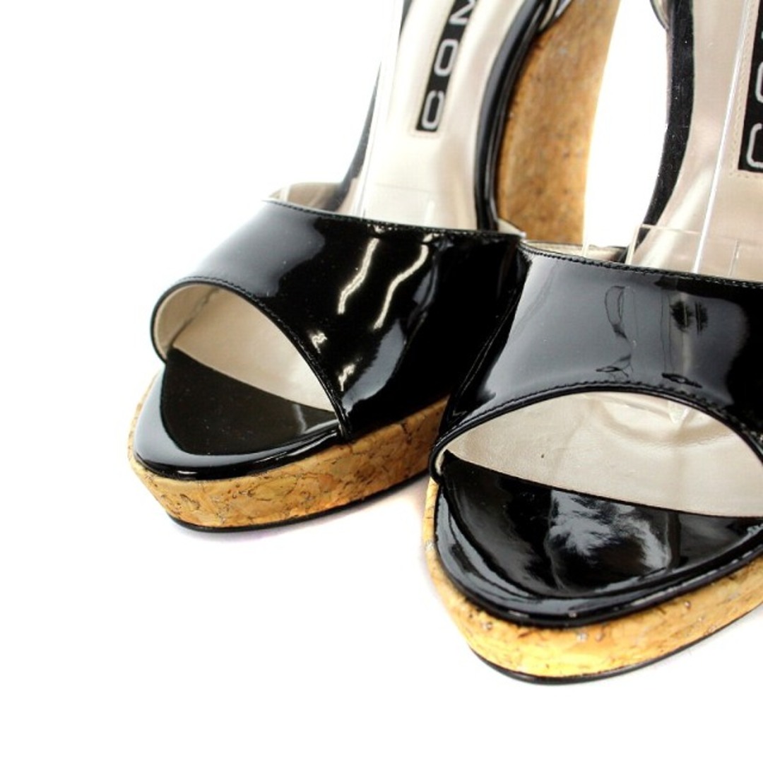 other(アザー)のコメックス COMEX サンダル ウェッジソール エナメル 23.5cm 黒 レディースの靴/シューズ(サンダル)の商品写真