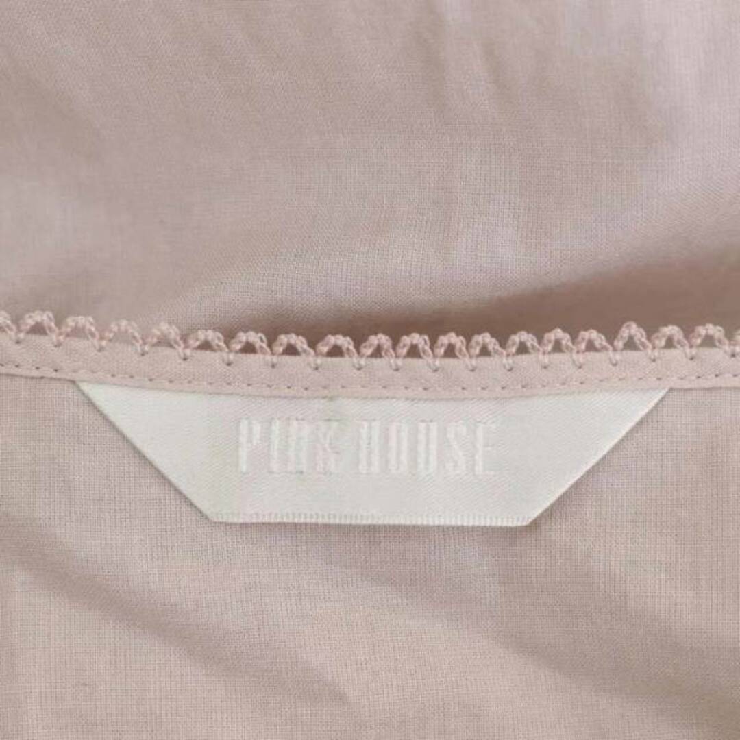 PINK HOUSE - ピンクハウス ローンフリル 後ろリボン 前開き ブラウス