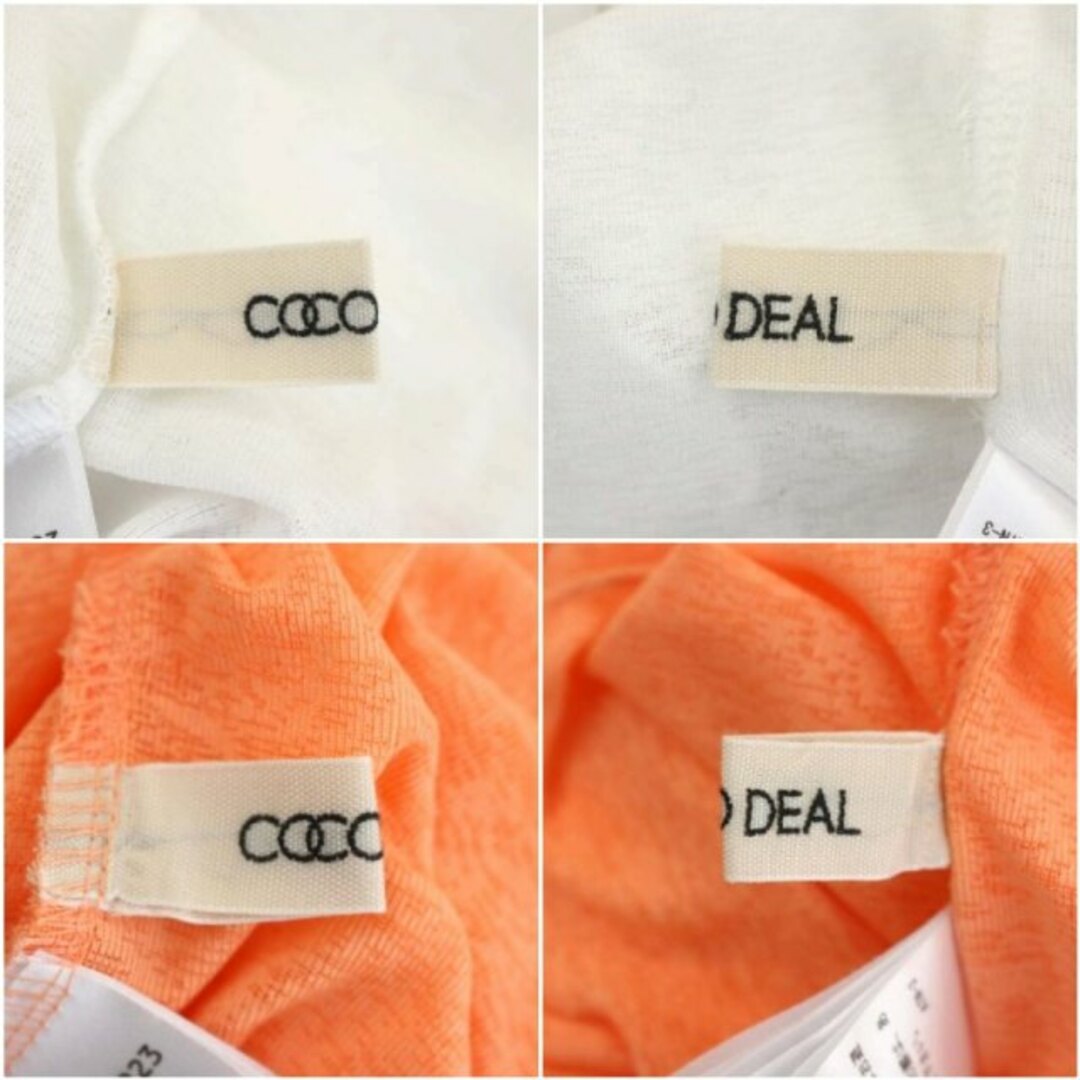 COCO DEAL(ココディール)のココディール 2枚セット 配色レイヤースキントップス カットソー シアー 長袖 レディースのトップス(カットソー(長袖/七分))の商品写真
