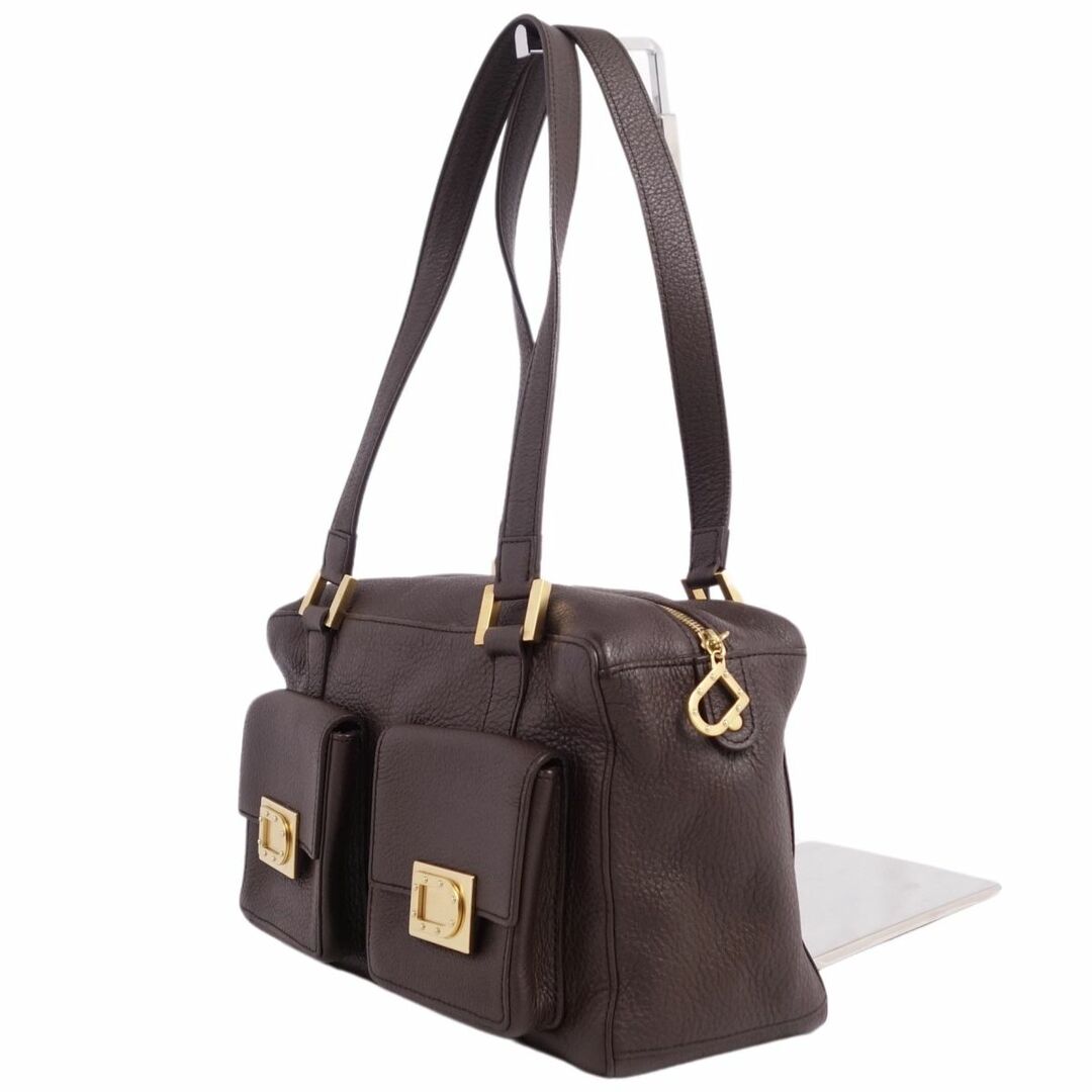 美品 デルヴォー DELVAUX バッグ ハンドバッグ トートバッグ ゴールド金具 カーフレザー カバン レディース ブラウン 美品 デルヴォー DELVAUX バッグ ハンドバッグ トートバッグ ゴールド金具 カーフレザー カバン レディース ブラウン