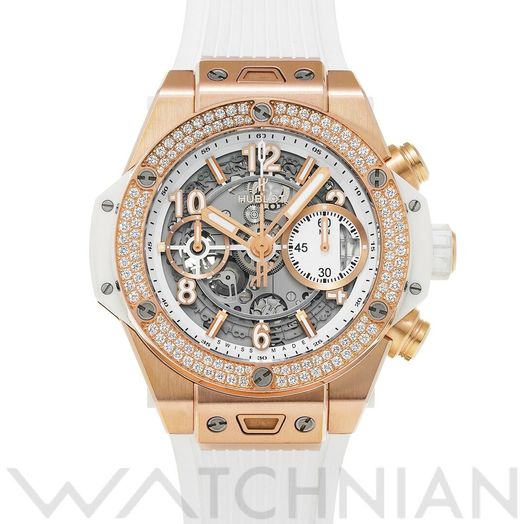 HUBLOT(ウブロ)の中古 ウブロ HUBLOT 441.OE.2010.RW.1104 マットホワイトスケルトン メンズ 腕時計 メンズの時計(腕時計(アナログ))の商品写真