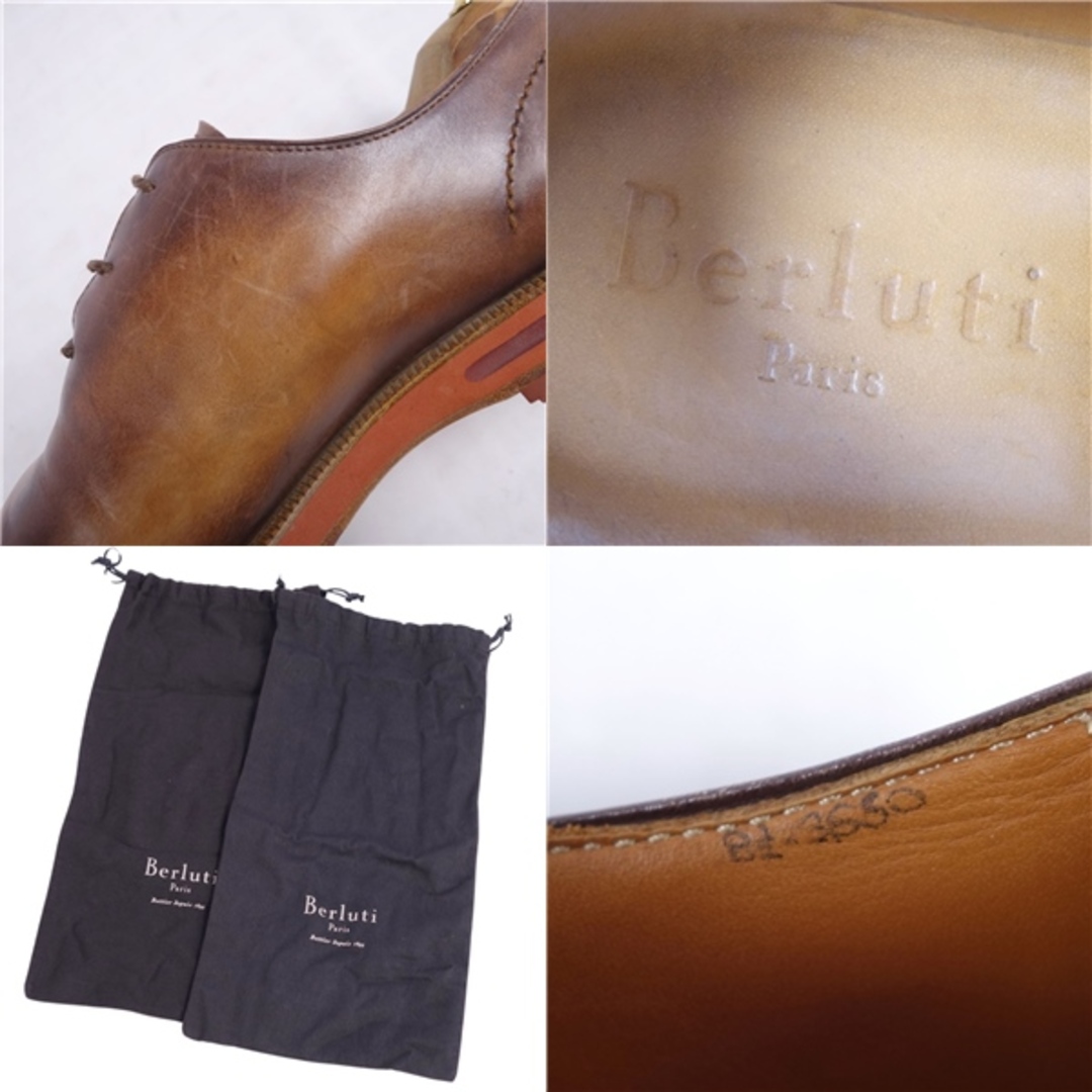 Berluti(ベルルッティ)のベルルッティ Berluti アレッシオ レザーシューズ ホールカット ドレスシューズ レザー 革靴 メンズ 8.5(27cm相当) ブラウン メンズの靴/シューズ(ドレス/ビジネス)の商品写真