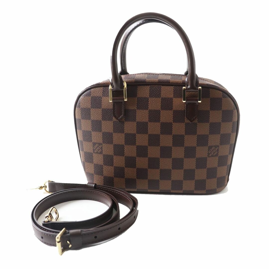 16cmヨコ極美品◎スペイン製 LOUIS VUITTON ルイヴィトン レディース N51286 ダミエ サリア・ミニ 2WAY ハンド／ショルダーバッグ ブラウン