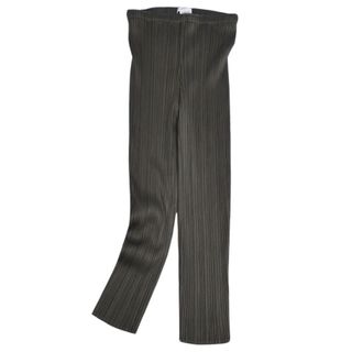 プリーツプリーズイッセイミヤケ(PLEATS PLEASE ISSEY MIYAKE)の美品 プリーツプリーズ イッセイミヤケ PLEATS PLEASE パンツ ロングパンツ イージーパンツ プリーツ ボトムス レディース 4(L相当) カーキ(その他)