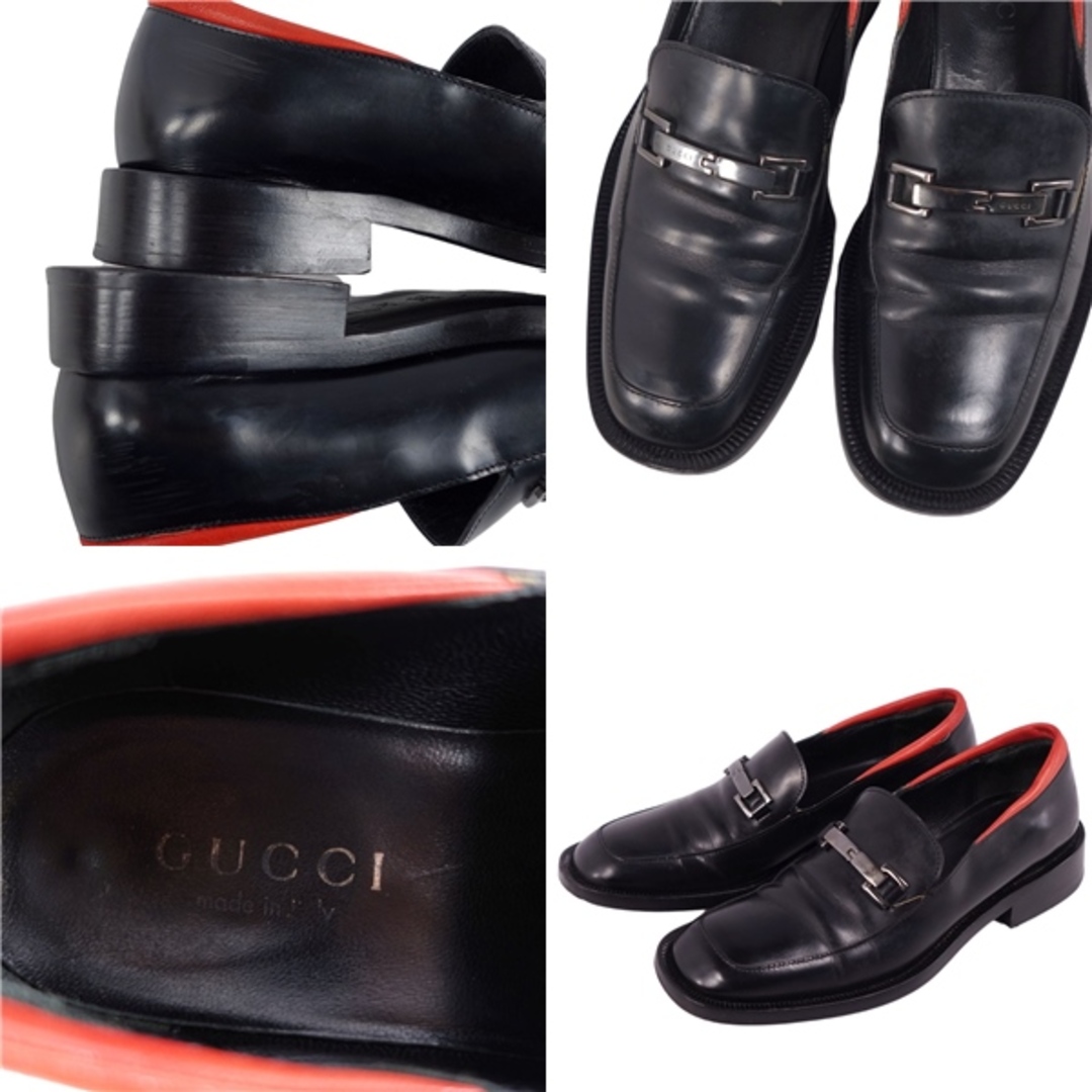 Gucci(グッチ)のグッチ GUCCI ローファー ホースビット カーフレザー シューズ レディース 35C(22cm相当) ブラック レディースの靴/シューズ(ローファー/革靴)の商品写真