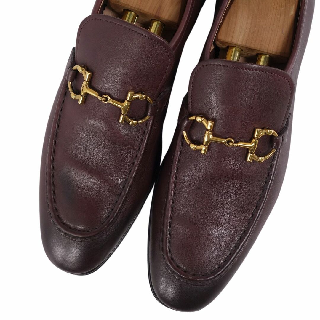 サルヴァトーレ フェラガモ Salvatore Ferragamo ローファー モカシン ホースビット カーフレザー シューズ メンズ 7.5EE(25.5cm相当) ネイビー