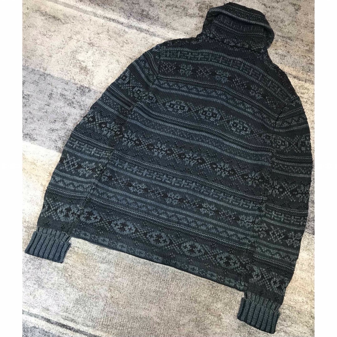 RRL - 最高のフェアアイル柄 RRL ダブルアールエル インディゴ ニット