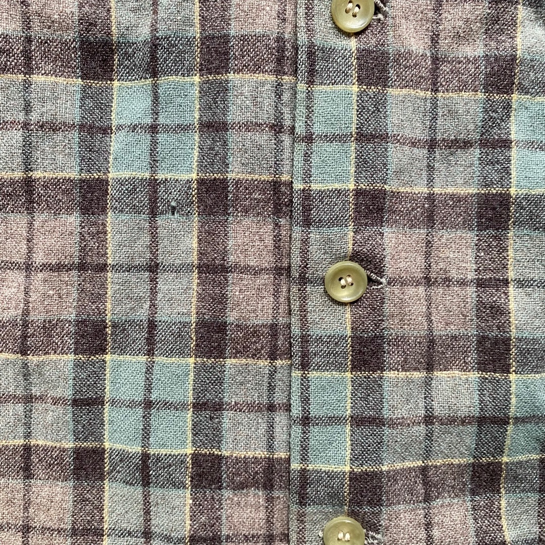 50s〜　PENDLETON ペンドルトン　オープンカラーシャツ　グリーン　M