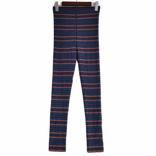 イッセイミヤケ PLEATS PLEASE マルチボーダー柄パンツ-