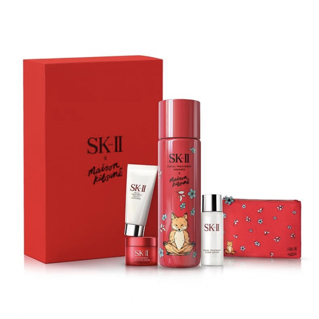 新品　SK-II フェイシャル トリートメント エッセンス× メゾンキツネコフレ/メイクアップセット