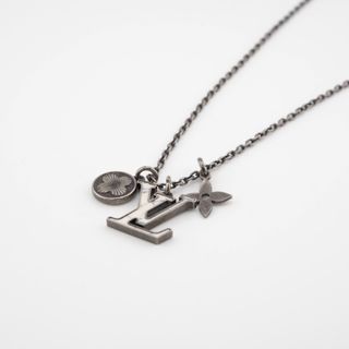 LOUIS VUITTON Necklace Pendentif Lock It Key LV Monogram Logo 750WG