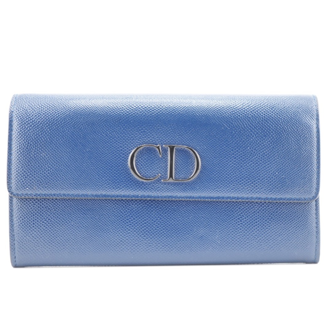 クリスチャンディオール Christian Dior 長財布
 CDロゴ ブルー
