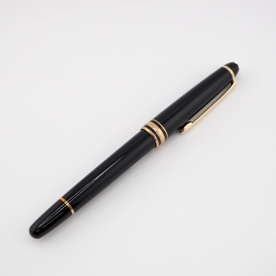 約135cmペン先モンブラン MONTBLANC 万年筆
 14K 585 4810 F W-Germany マイスターシュテュック ティファニー GP×レジン ダブルネーム ブラック