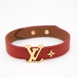 ルイヴィトン(LOUIS VUITTON)のルイヴィトン LOUIS VUITTON ブレスレット
 LVロゴ #17 M8106E レッド(ブレスレット/バングル)