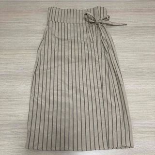 【美品】\使い方色々♡シンプルデザインのラップスカート/(ひざ丈スカート)