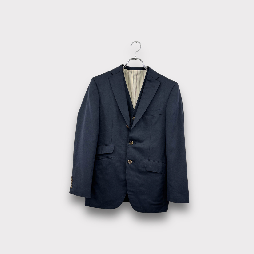 Ermenegildo Zegna エルメネジルド・ゼニア テーラードジャケット ベスト セット ネイビー メンズ ヴィンテージ 6 | フリマアプリ ラクマ Ermenegildo Zegna エルメネジルド・ゼニア テーラードジャケット ベスト セット ネイビー メンズ ヴィンテージ 6