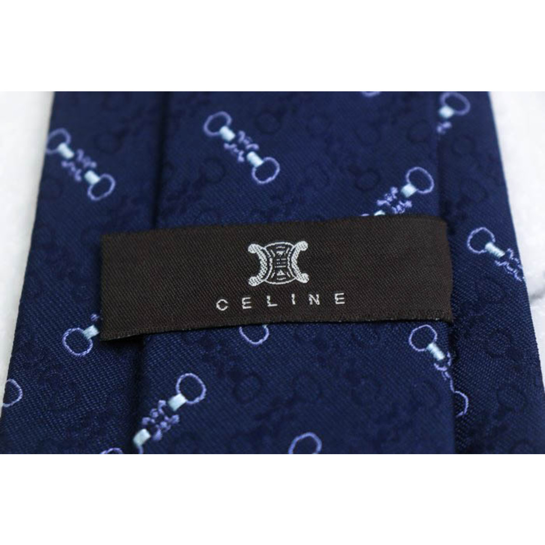 celine - セリーヌ ブランドネクタイ マカダム 馬具 ストライプ柄