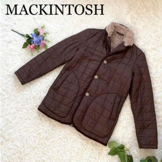 マッキントッシュ(MACKINTOSH)の極美品♪マッキントッシュ/キルティングコート☆裏起毛 ブラウン 38(ダウンジャケット)