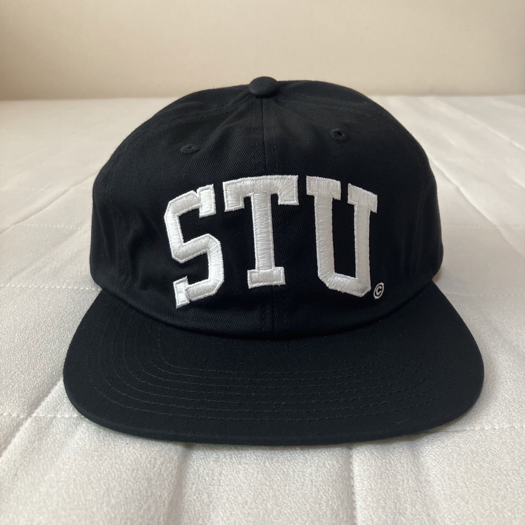 STUSSY STU ARCH STRAPBACK CAP 新品 黒 キャップ