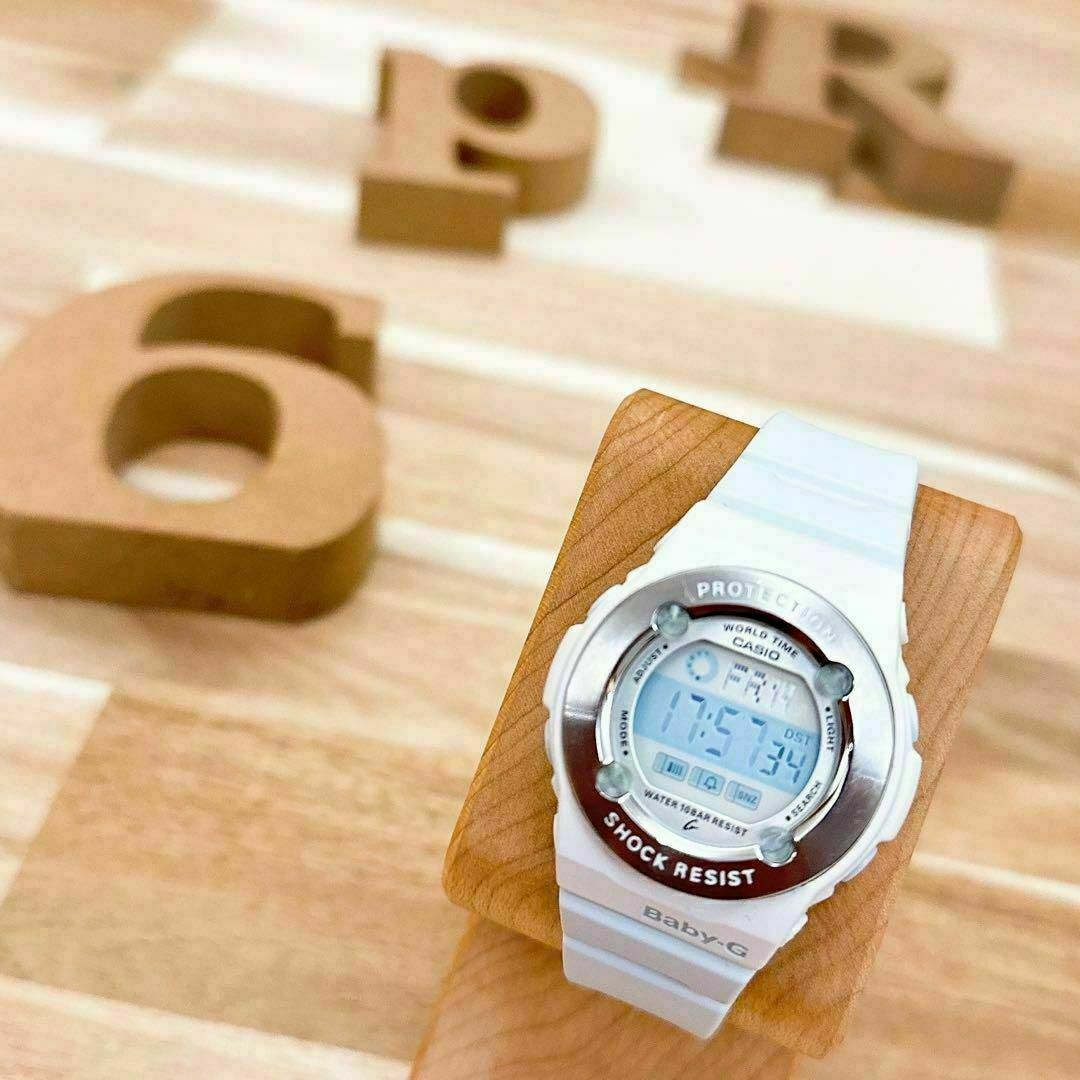 6pRの全ての商品はこちら海外モデル/レア【カシオ】ベビージー パステル 腕時計 BG-1301 青×白