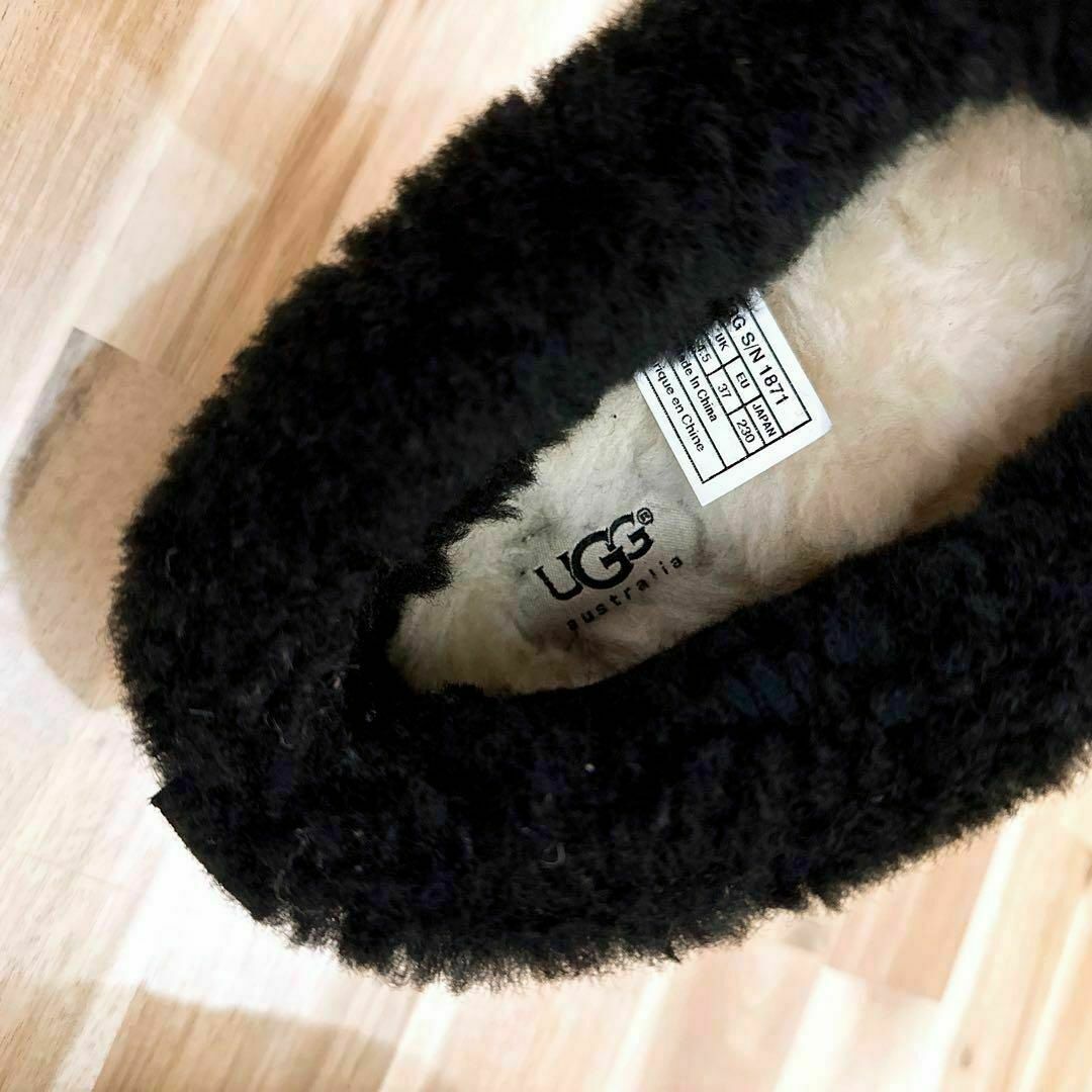 アグ】UGG フラットシューズ モカシン RYLANライアン 23.0 黒-