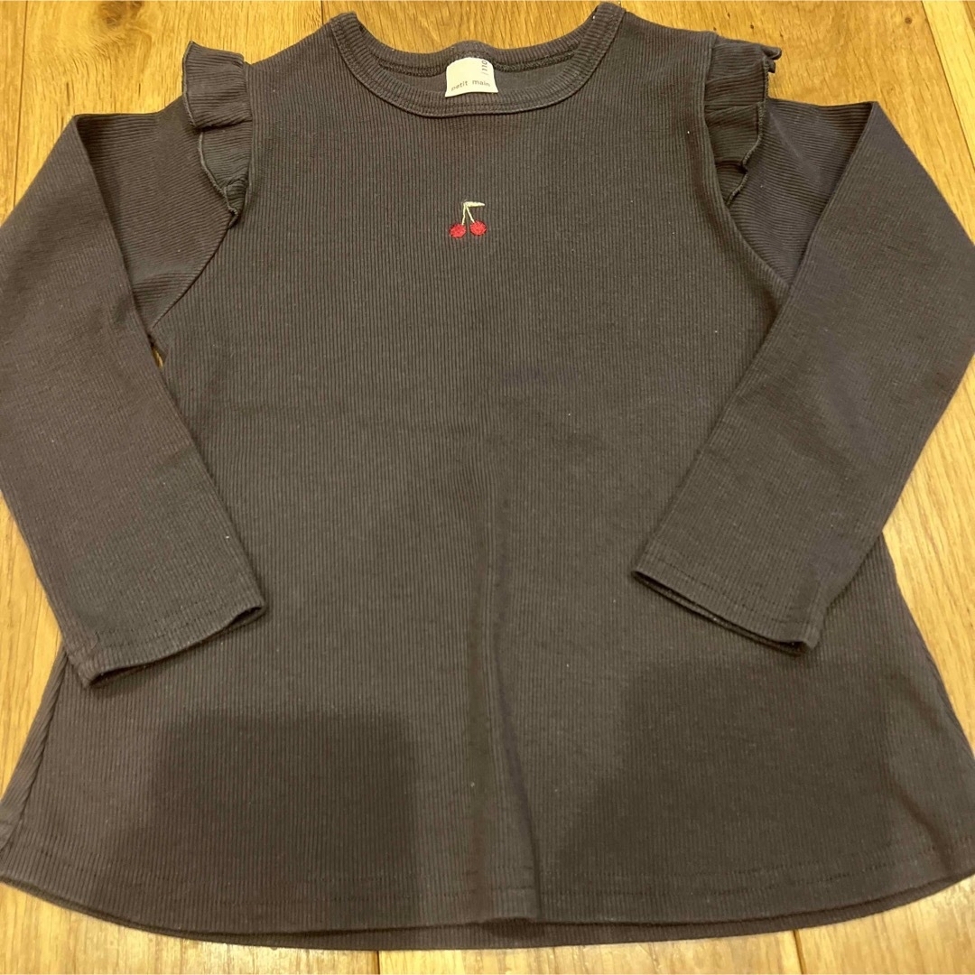 petit main(プティマイン)のpetit mainトレーナー2着110cm キッズ/ベビー/マタニティのキッズ服女の子用(90cm~)(Tシャツ/カットソー)の商品写真