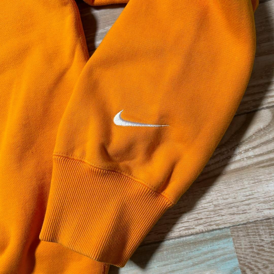 NIKE ナイキ スウェット トレーナー 肉厚 刺繍ロゴ 山吹色 裏起毛 L相当