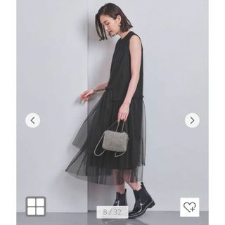 ユナイテッドアローズ(UNITED ARROWS)の【即完売】36 チュール コンビネーション ワンピース　(ロングワンピース/マキシワンピース)