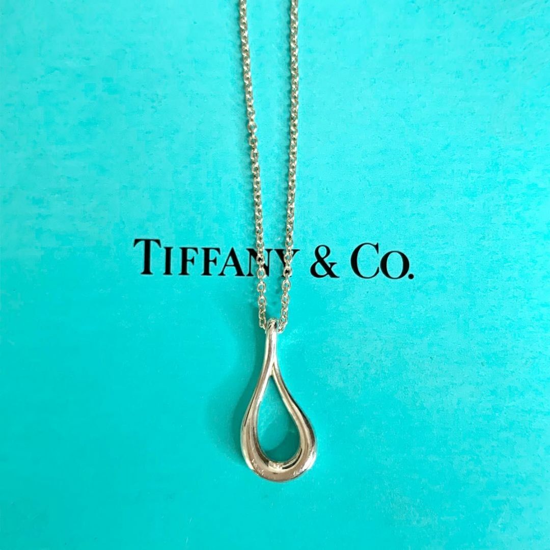 訳ありTIFFANY&Co. ティファニー オープンティアドロップ ネックレス