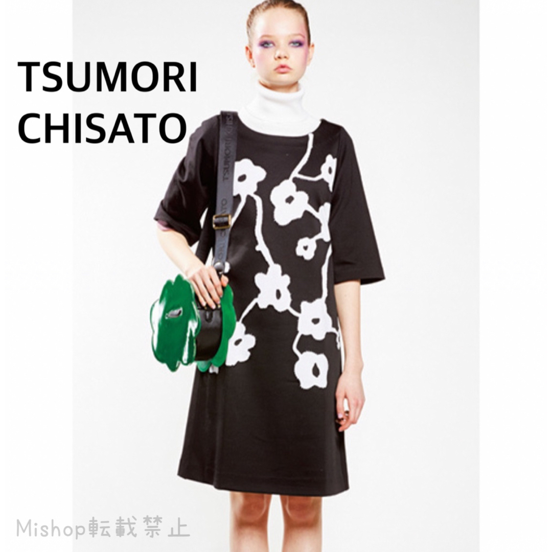 TSUMORI CHISATO - ツモリチサト ワンピース 花柄 チュニック Tシャツ ...