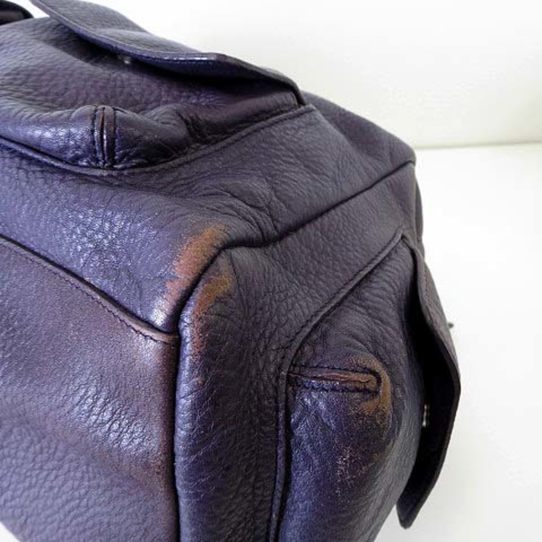 BREE(ブリー)のブリー BREE バッグ ショルダーバッグ ミニボストン 本革 レザー 紫 レディースのバッグ(ショルダーバッグ)の商品写真