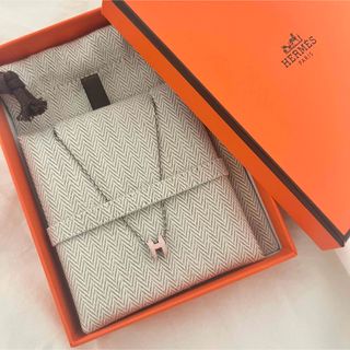 エルメス(Hermes)のポップH ローズドラジェ×シルバー(ネックレス)